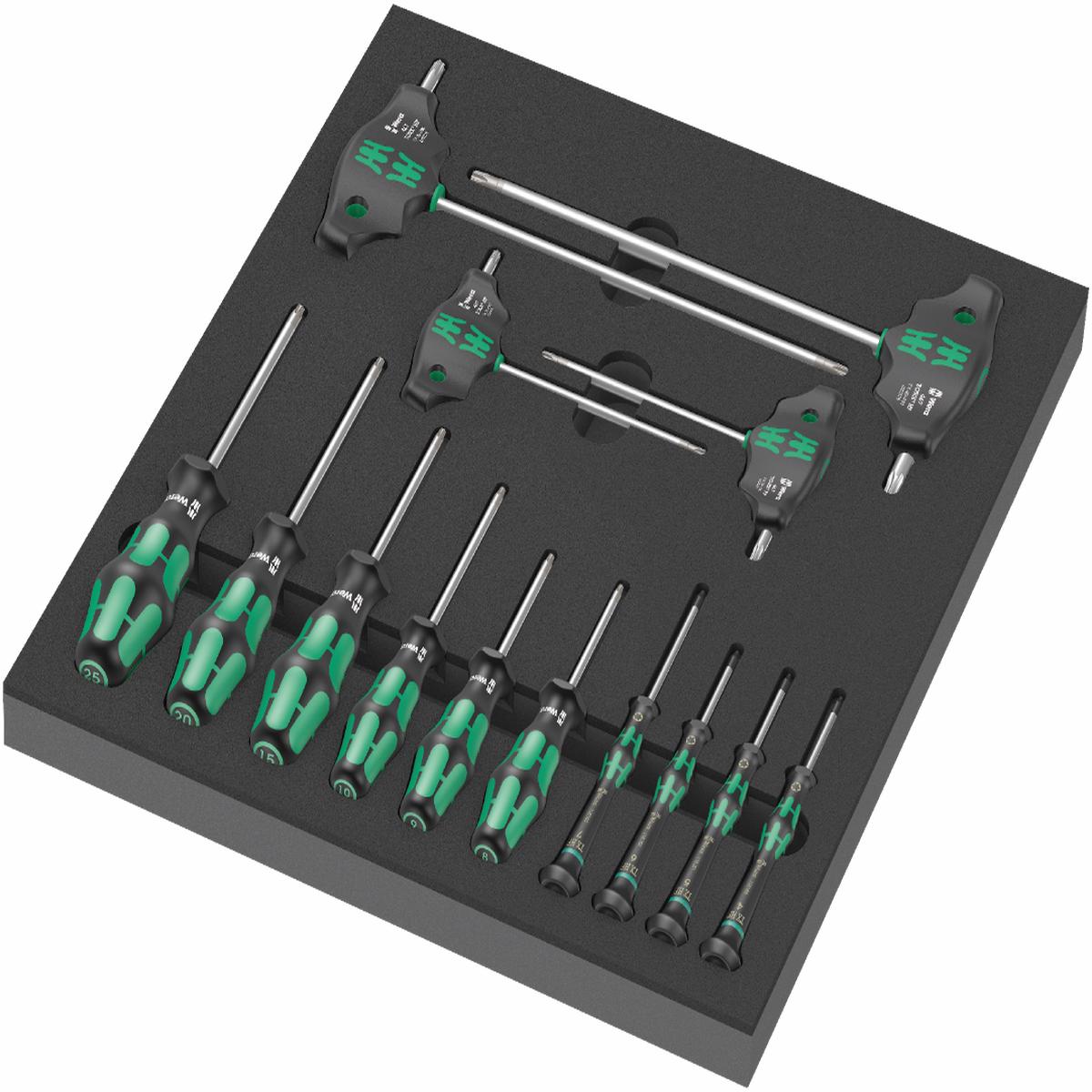 Wera 9712 Foam Insert TORX HF Screwdriver Set 1 14 Piece 150103