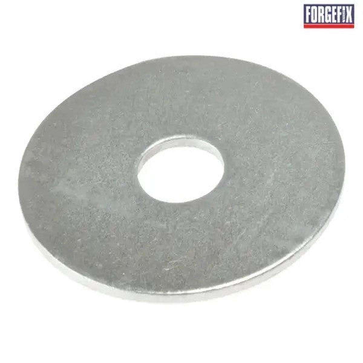 ForgeFix Flat Mudguard Washers ZP M10 x 50mm Bag 10