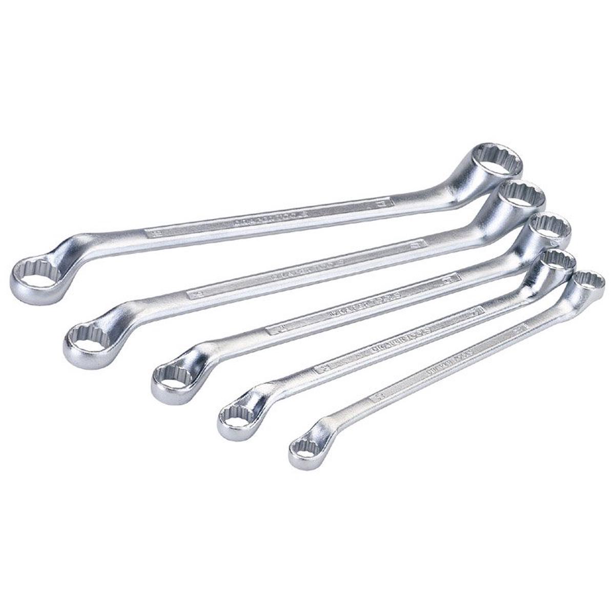 Draper Tools Cranked Metric Ring Spanner Set, 5 Pce