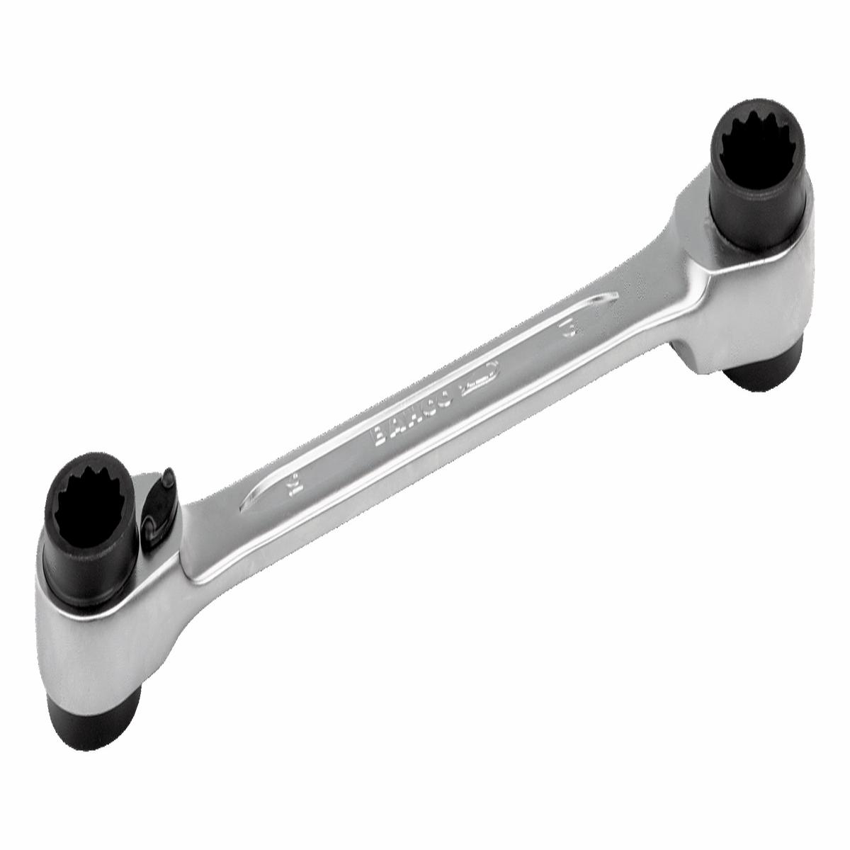 Bahco 8-11 mm Ratcheting Ring Wrench with Chrome Finish 151 mm S4RM-8-11
