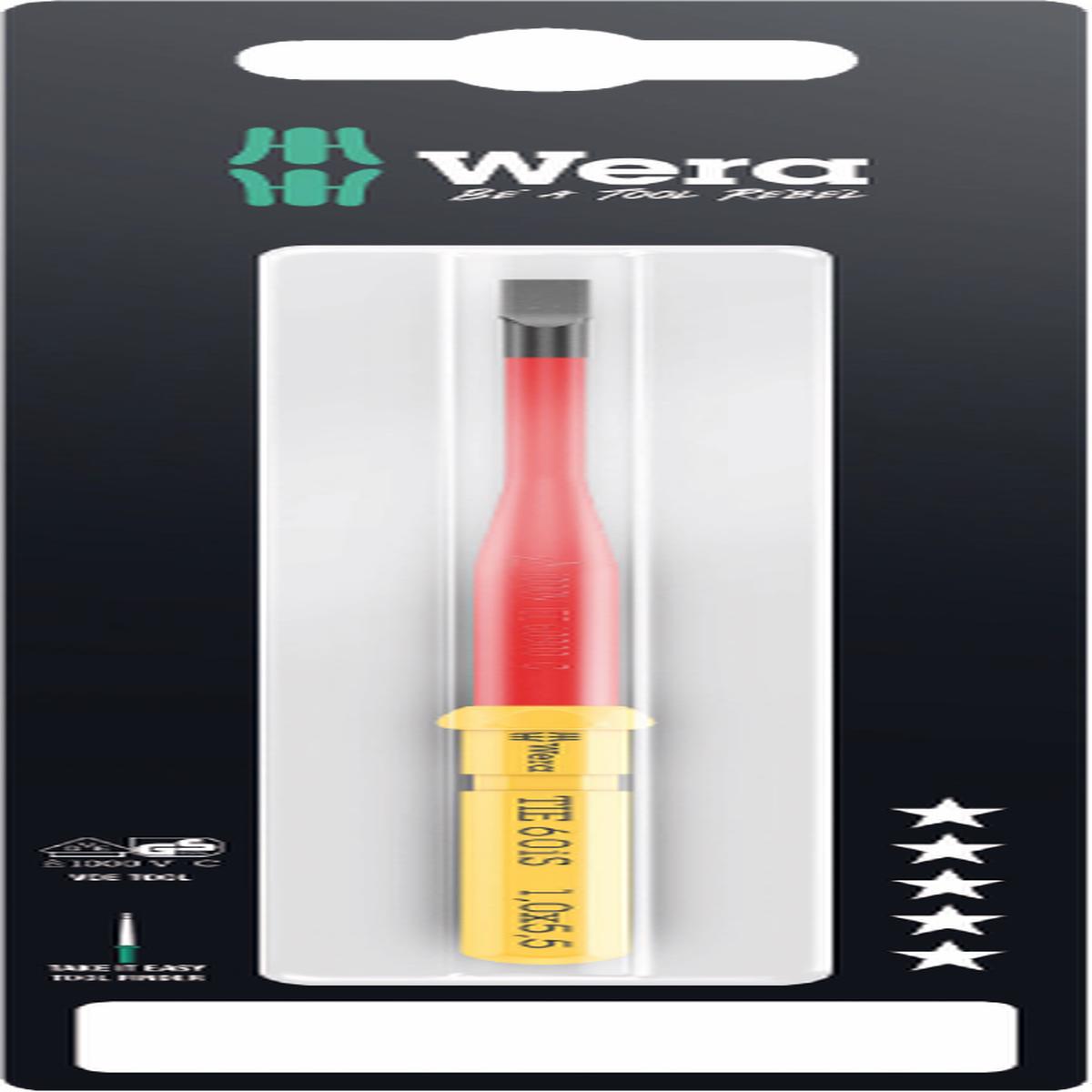 Wera Kraftform Kompakt VDE 60 iS 0.6x3.5x157 mm Take it Easy SB