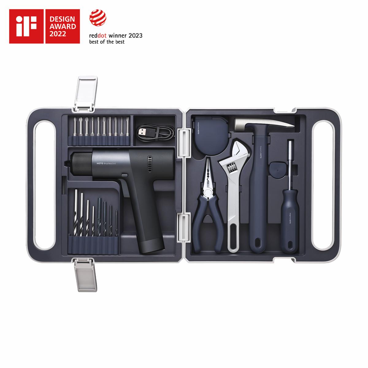 12V Brushless Drill Tool Set