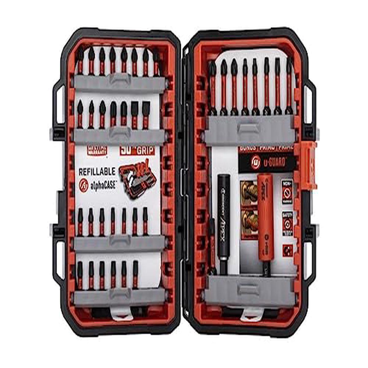 Crescent 38-Piece APEX 1/4 Inch Impact Driver Bit Set