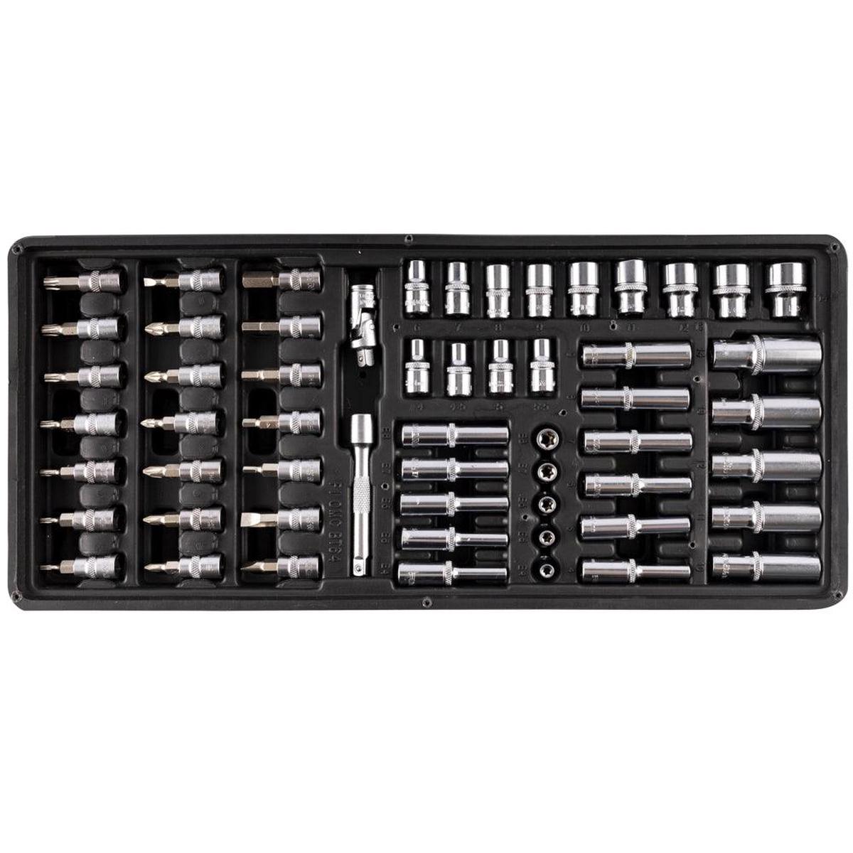 Fixman Fixman Tray 57 Piece 1/4' Drive Sockets And Accessories