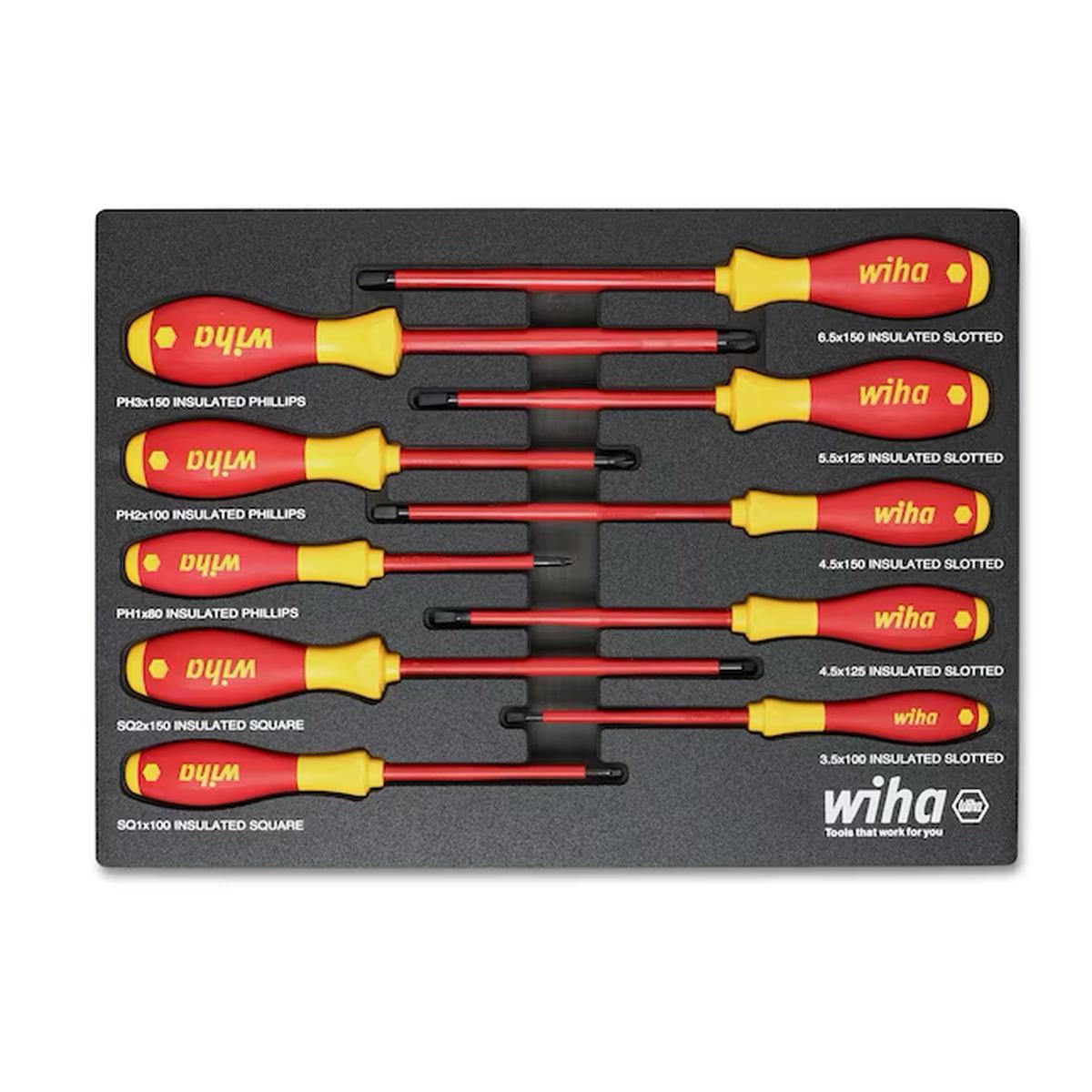 Wiha 10-Piece Composite Handle Insulated Assorted Screwdriver Set