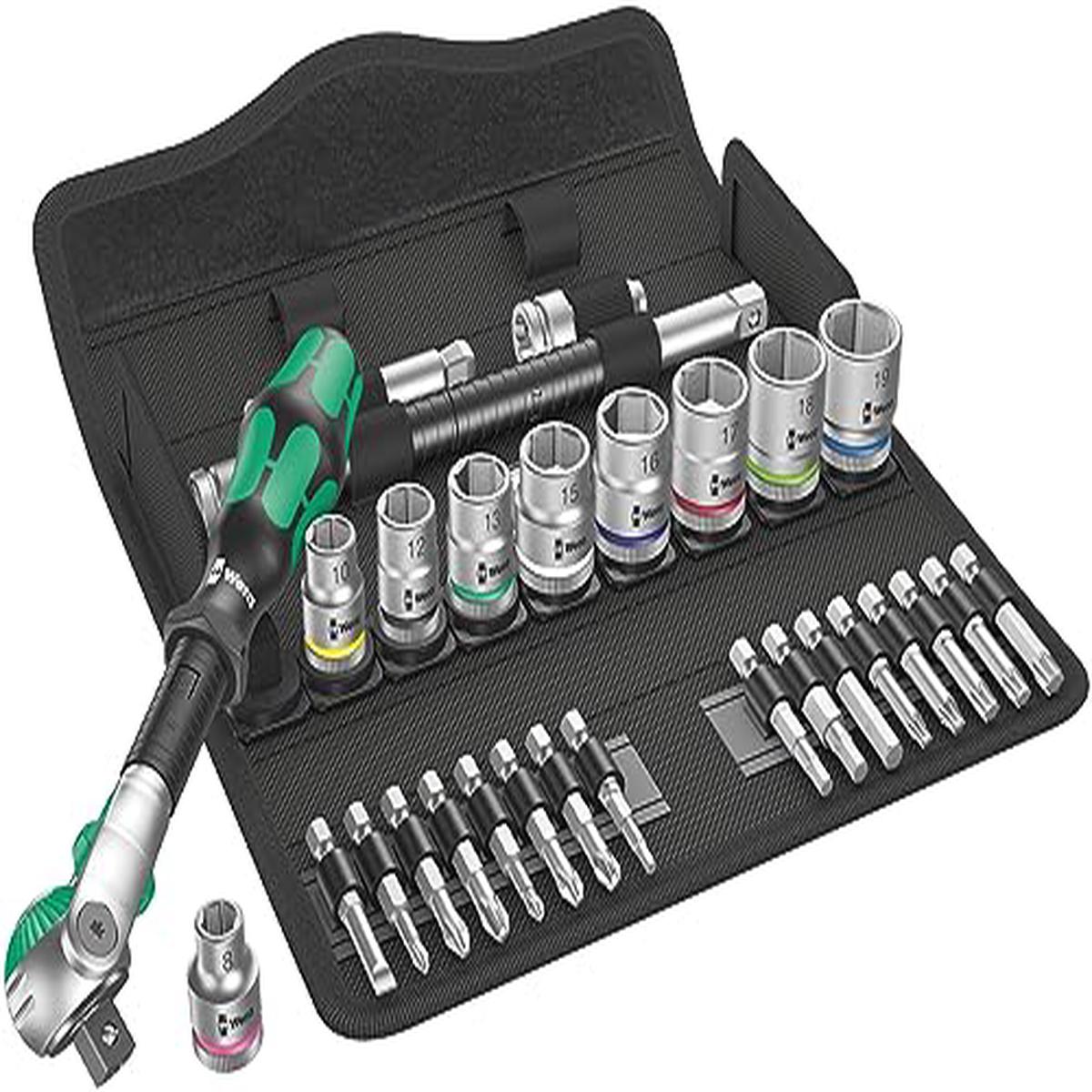 Wera Tools 8100 SB 6 SPEED 3/8 29 PC 3/8" DRIVE METRIC
