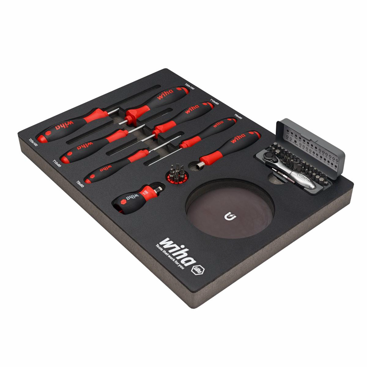 Wiha Tools 91851 Knife Maintenance Magnetic Workstation 45 Pc