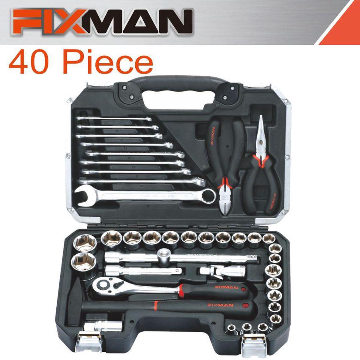 Fixman Fixman Socket Tool Set 40 Pc 1/2' Drive