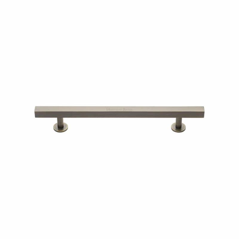 Heritage Brass - Cabinet Pull Square Design 128mm CTC Antique Brass Finish